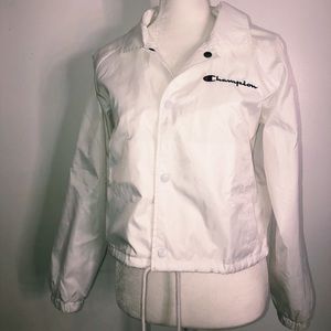 Champion Crop Jacket All-White